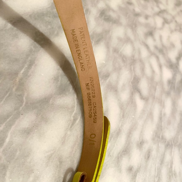 Ted Baker | Neon Patent Leather Bow Belt - sz 0/1 - Picture 5 of 6